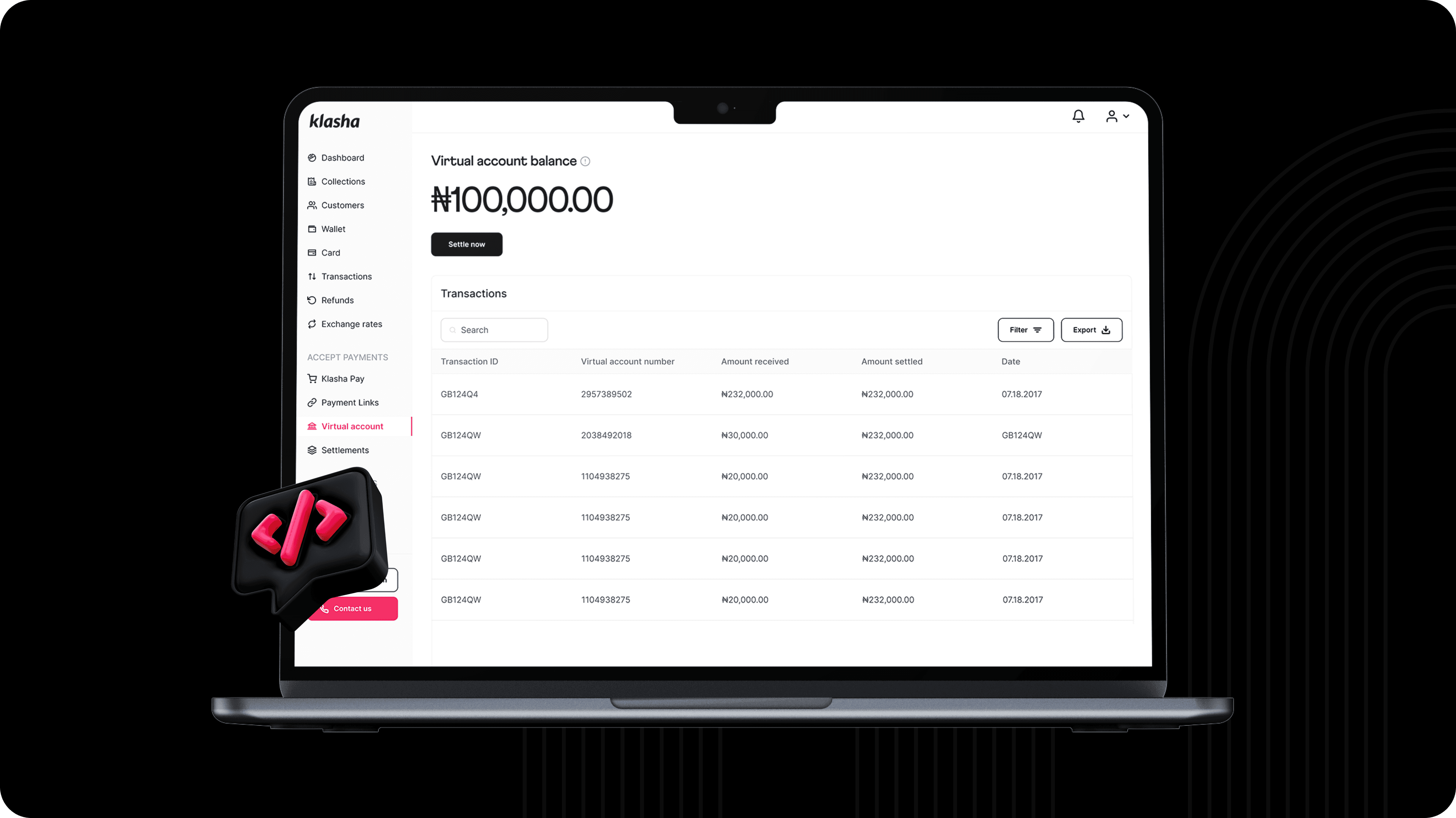 Introducing the Klasha NGN virtual account API